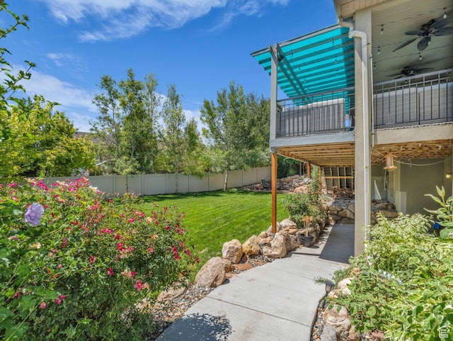 8503 S Spiral Jetty Cir W Unit 2083, West Jordan, UT 84081 - view of yard with ceiling fan