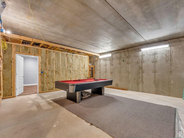 8503 S Spiral Jetty Cir W Unit 2083, West Jordan, UT 84081 - playroom featuring concrete flooring and billiards table