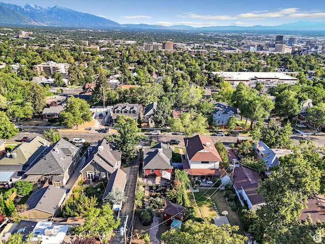467 E 7th Ave N, Salt Lake City, UT 84103 - aerial view of property and surrounding area with a mountain backdrop