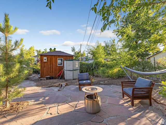 467 E 7th Ave N, Salt Lake City, UT 84103 - view of patio with a storage unit