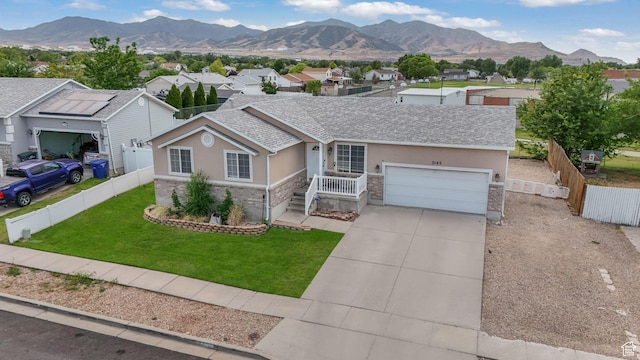 3142 S Sugar Bowl Ln, West Valley City, UT 84128 - ranch-style house featuring stucco siding, driveway, roof with shingles, and a residential view