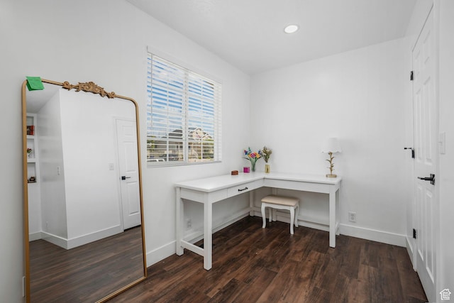 3142 S Sugar Bowl Ln, West Valley City, UT 84128 - home office with wood finished floors and recessed lighting