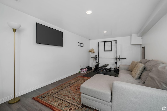 3142 S Sugar Bowl Ln, West Valley City, UT 84128 - living room featuring wood finished floors and recessed lighting