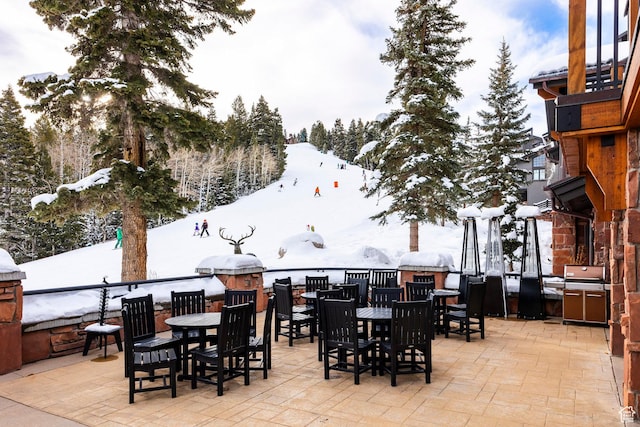 8200 Royal St Unit 43, Park City, UT 84060 - snow covered patio with a patio and outdoor dining space