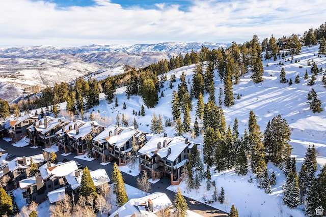8200 Royal St Unit 43, Park City, UT 84060 - snowy aerial view featuring a mountain view