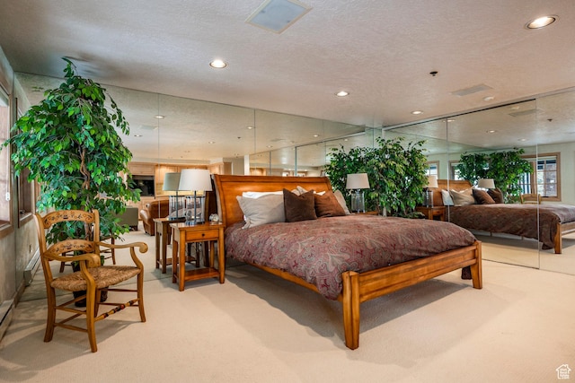 8200 Royal St Unit 43, Park City, UT 84060 - bedroom featuring carpet, recessed lighting, and a textured ceiling