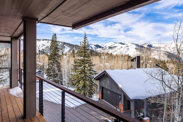 8200 Royal St Unit 43, Park City, UT 84060 - snow covered deck with a mountain view