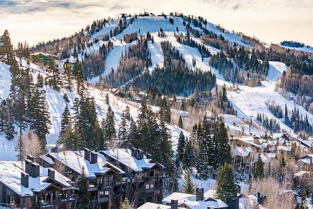 8200 Royal St Unit 43, Park City, UT 84060 - snowy aerial view with a mountain view