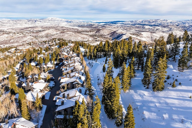 8200 Royal St Unit 43, Park City, UT 84060 - snowy aerial view featuring a mountain view