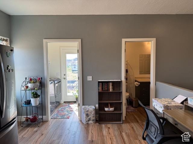 4058 E 5000 S, Vernal, UT 84078 - office with separate washer and dryer and light wood finished floors