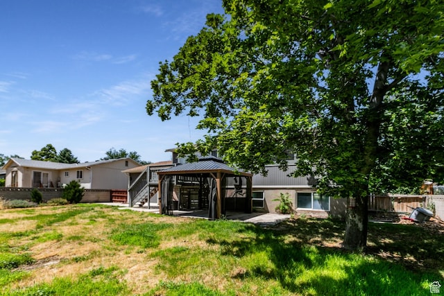 4287 W Stratus S, Kearns, UT 84118 - back of property with a gazebo and a patio