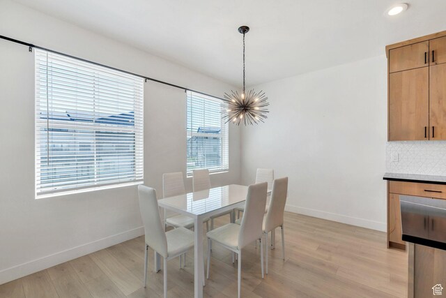 514 S 900 W Unit 167, American Fork, UT 84003 - dining room with a chandelier, light wood-style floors, and recessed lighting