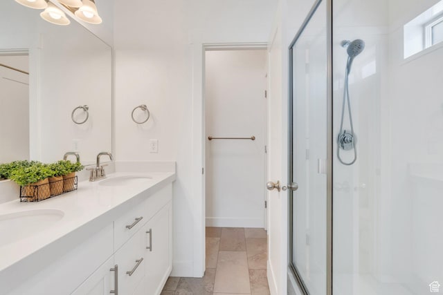 7194 N Clear Meadow Way, Eagle Mountain, UT 84005 - full bath with a stall shower and double vanity