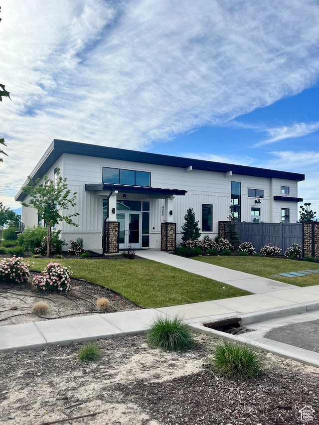 7194 N Clear Meadow Way, Eagle Mountain, UT 84005 - view of front of property with board and batten siding