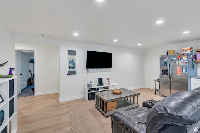 7194 N Clear Meadow Way, Eagle Mountain, UT 84005 - living room with light wood-type flooring and recessed lighting