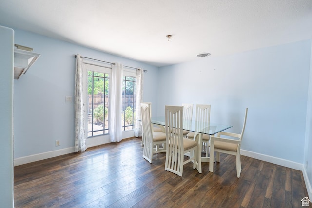 975 S 400 E, Moab, UT 84532 - dining space featuring dark wood-style floors and baseboards