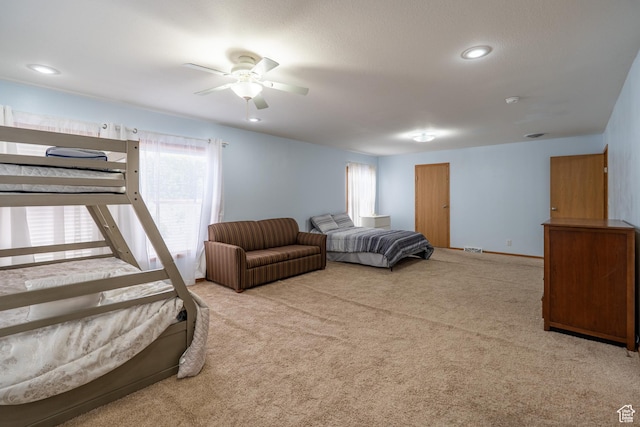 975 S 400 E, Moab, UT 84532 - bedroom featuring carpet and a ceiling fan