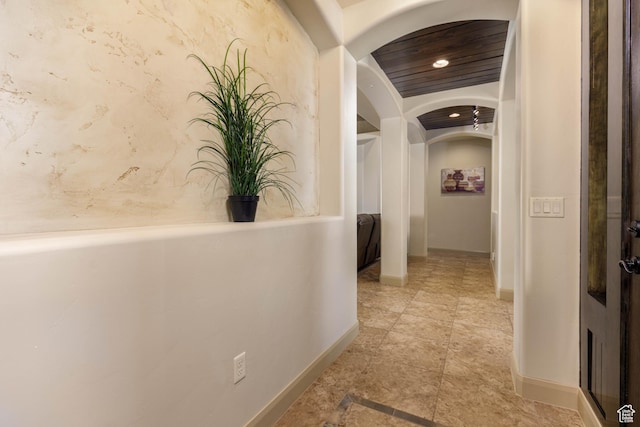 4352 W 2440 S, Hurricane, UT 84737 - hallway with arched walkways and recessed lighting