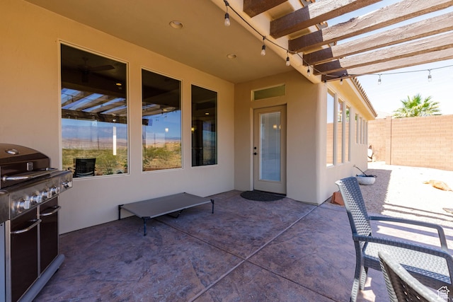 4352 W 2440 S, Hurricane, UT 84737 - view of patio / terrace with grilling area and a pergola
