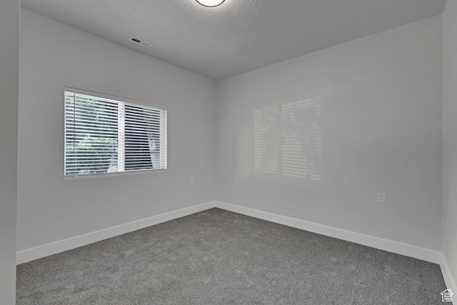2136 Union Ave, Ogden, UT 84401 - spare room featuring dark colored carpet and a textured ceiling