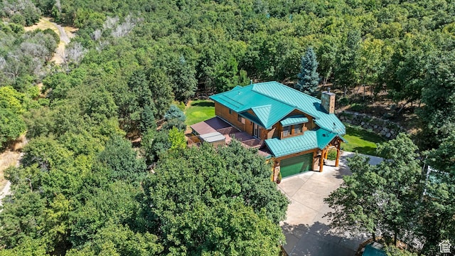 610 S Maple Dr, Woodland Hills, UT 84653 - aerial view of property and surrounding area with a forest