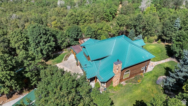 610 S Maple Dr, Woodland Hills, UT 84653 - view from above of property featuring a forest