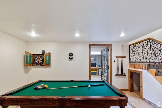 610 S Maple Dr, Woodland Hills, UT 84653 - game room with billiards table and recessed lighting