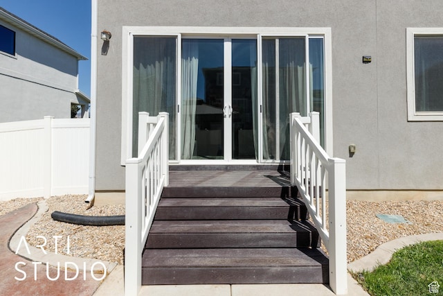 5241 S 1250 W, Riverdale, UT 84405 - property entrance with stucco siding and french doors