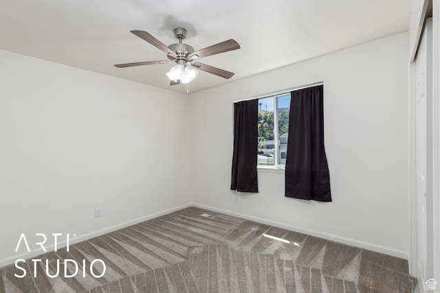 5241 S 1250 W, Riverdale, UT 84405 - spare room featuring carpet and a ceiling fan