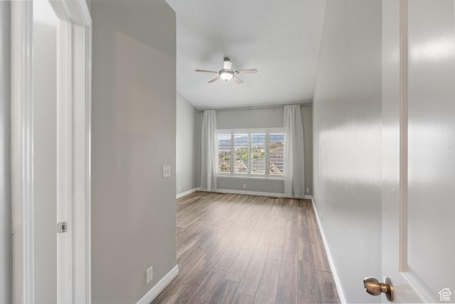 311 E Edgemont Dr S, North Salt Lake, UT 84054 - empty room with ceiling fan and wood finished floors