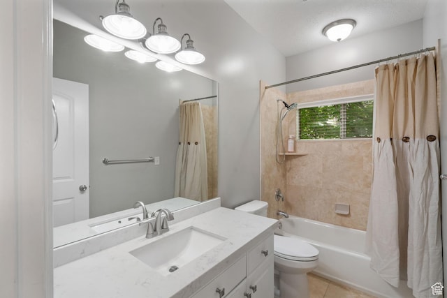 311 E Edgemont Dr S, North Salt Lake, UT 84054 - full bath featuring vanity, shower / tub combo, and tile patterned floors