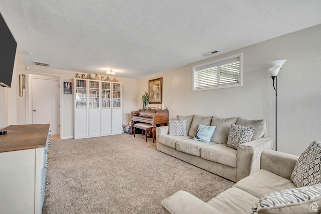 1517 S 700 W, Woods Cross, UT 84087 - living area featuring a textured ceiling and carpet floors