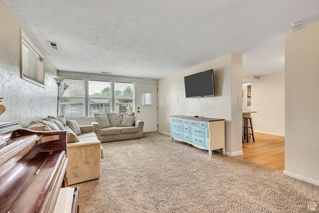 1517 S 700 W, Woods Cross, UT 84087 - living area featuring carpet flooring and a textured ceiling