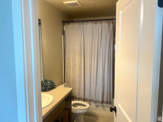 69 W 2200 S, Kaysville, UT 84037 - bathroom featuring vanity, tile patterned flooring, and a textured ceiling