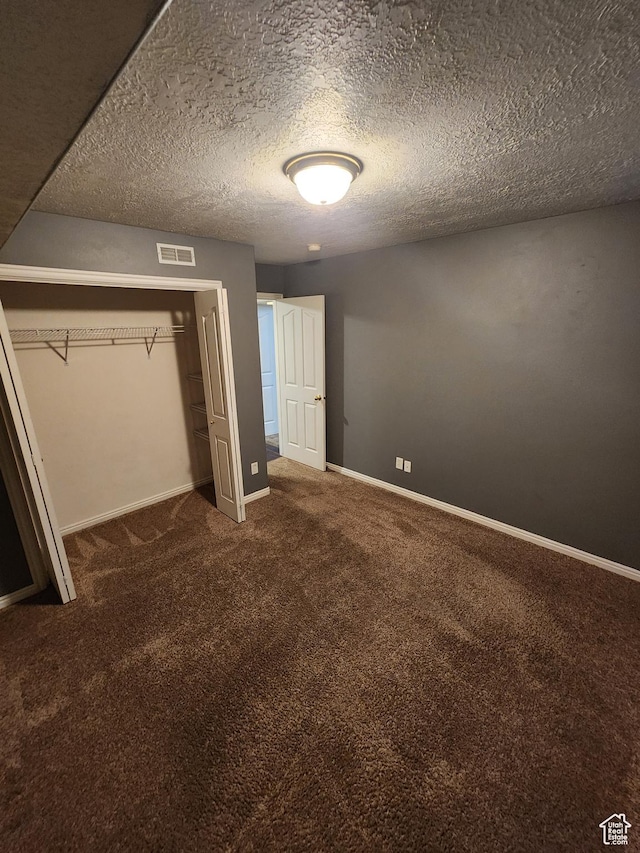 1132 W 1390 S, Orem, UT 84058 - unfurnished bedroom featuring carpet flooring, a textured ceiling, and a closet