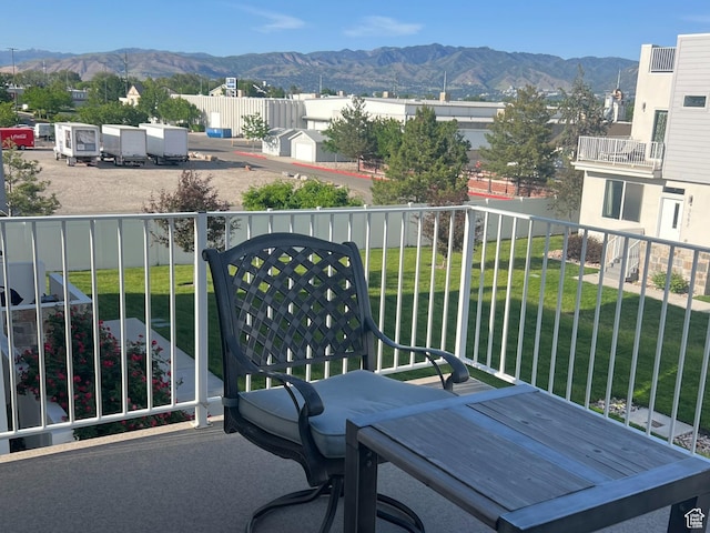 3589 S Xenon Dr W, West Valley City, UT 84119 - balcony with a mountain view