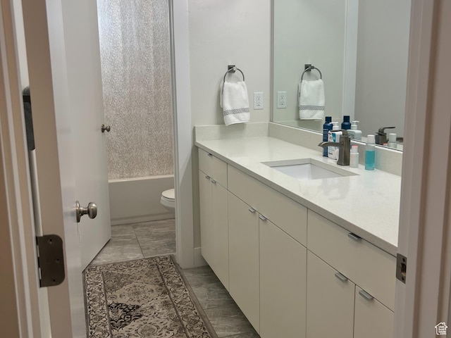 3589 S Xenon Dr W, West Valley City, UT 84119 - bathroom featuring vanity, marble finish flooring, and shower / bath combination