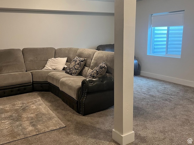 3589 S Xenon Dr W, West Valley City, UT 84119 - carpeted living area with baseboards