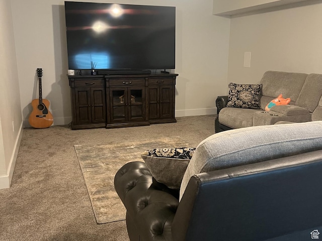3589 S Xenon Dr W, West Valley City, UT 84119 - living room with light carpet and baseboards