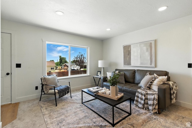 291 S 700 E, Spanish Fork, UT 84660 - carpeted living room featuring recessed lighting
