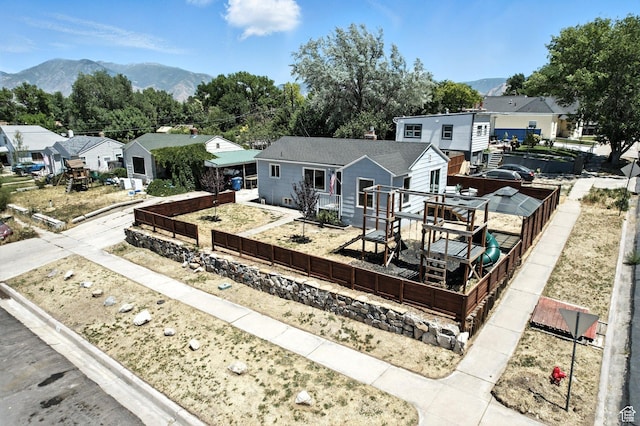 291 S 700 E, Spanish Fork, UT 84660 - view of front of property featuring a residential view and a deck with mountain view