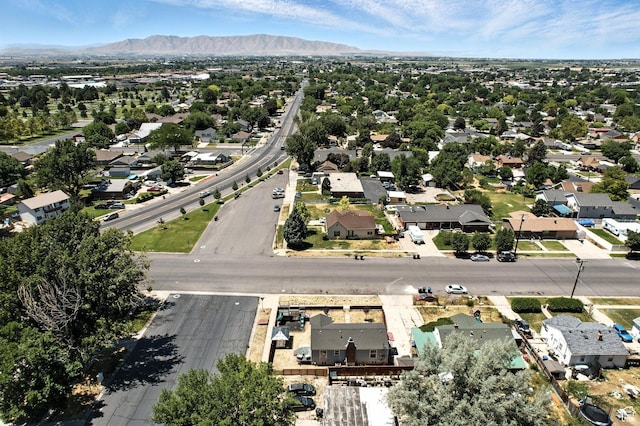 291 S 700 E, Spanish Fork, UT 84660 - aerial view of property's location featuring a mountain backdrop and nearby suburban area