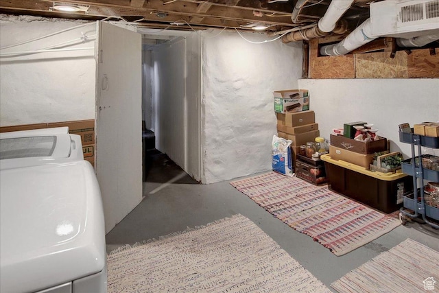 3241 Grant Ave, Ogden, UT 84401 - unfinished basement with washer / dryer