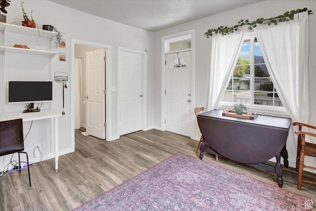 3241 Grant Ave, Ogden, UT 84401 - office area with wood finished floors and baseboards