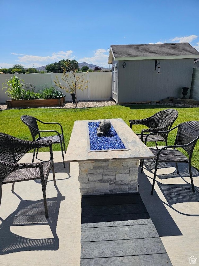 826 S 300 W, Vernal, UT 84078 - view of patio / terrace featuring a fire pit