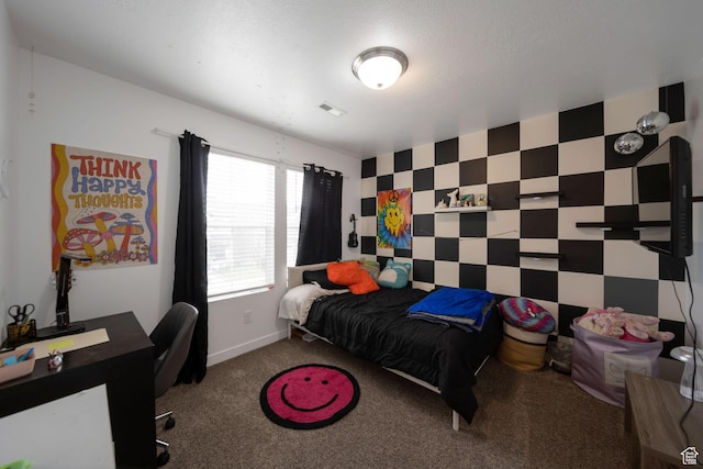 14837 S Messi St, Herriman, UT 84096 - carpeted bedroom with a desk and baseboards