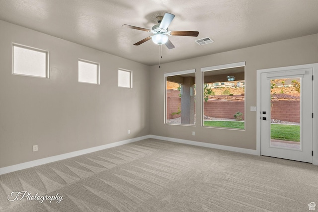 2762 E Hazel Dr, St George, UT 84790 - empty room with a ceiling fan and light carpet
