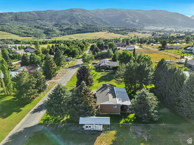 4918 E 2800 N, Eden, UT 84310 - aerial view of property's location featuring mountains and nearby suburban area