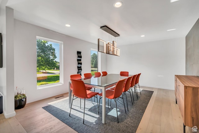 22 S Sunwood Ln, Sandy, UT 84092 - dining space featuring light wood-style floors and recessed lighting