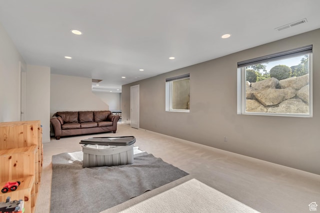 22 S Sunwood Ln, Sandy, UT 84092 - living room with light colored carpet and recessed lighting